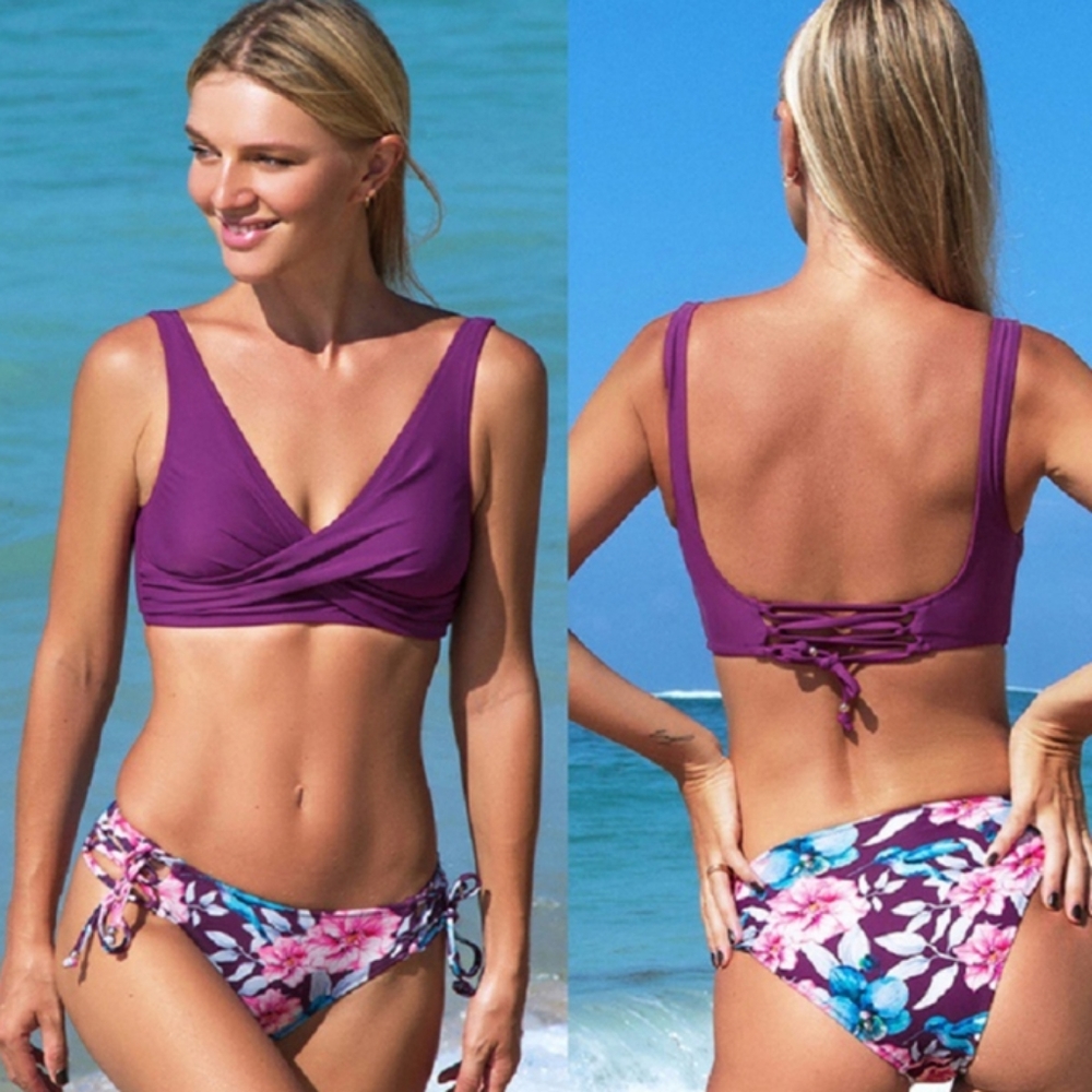 NWT/ CUPSHE 2 piece size large swim suit
